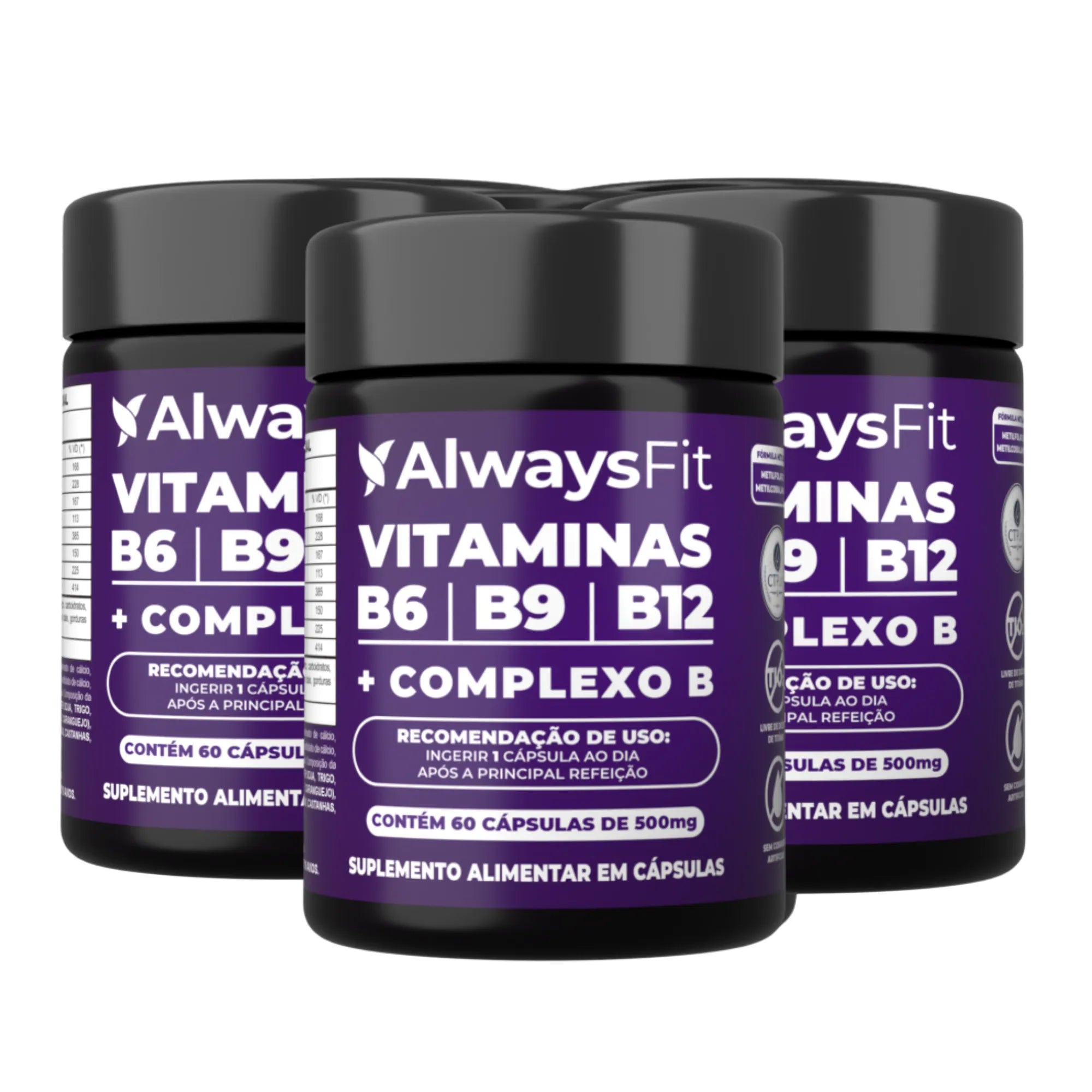 Kit 27 - 3 Complexo B em cápsulas – Energia, metabolismo e equilíbrio diário