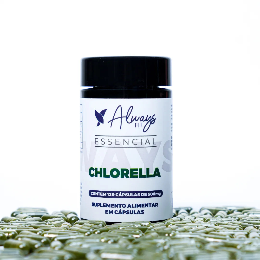 Chlorella — Suplemento alimentar em cápsulas