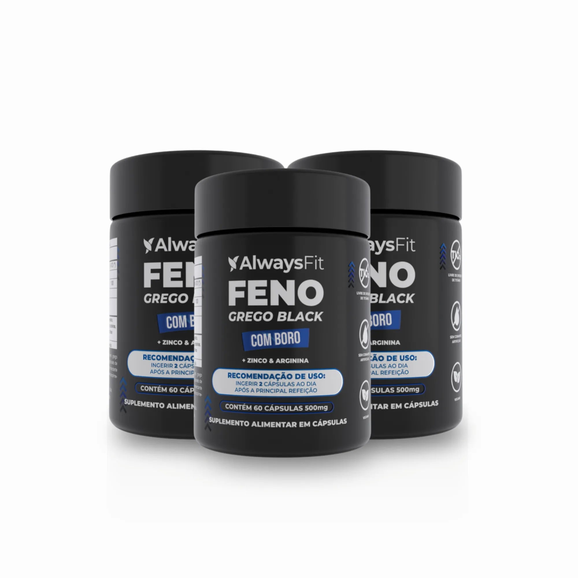 Feno Grego Black — Suplemento alimentar em cápsulas