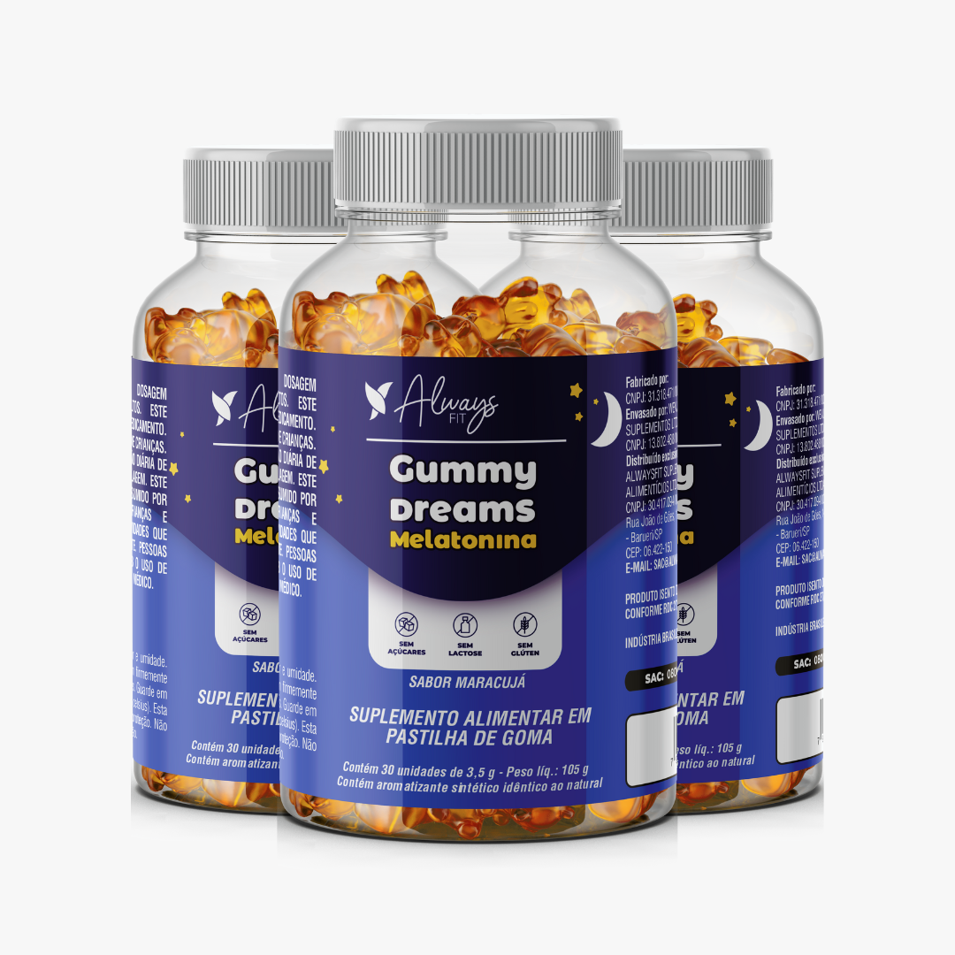 Gummy Dreams — Suplemento alimentar de melatonina em gomas