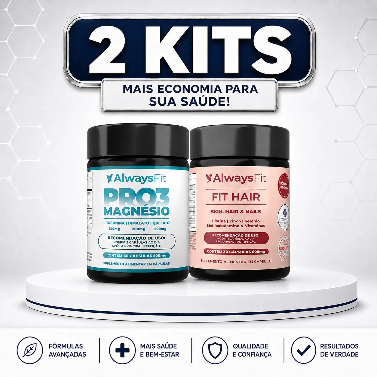 Kit - FitHair + Pro3Magnésio