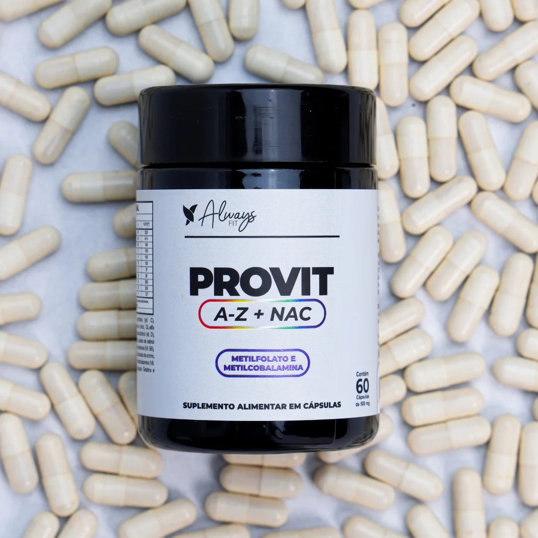 Kit Suporte Always Fit: aminoácidos, fibras e multivitamínico com NAC.