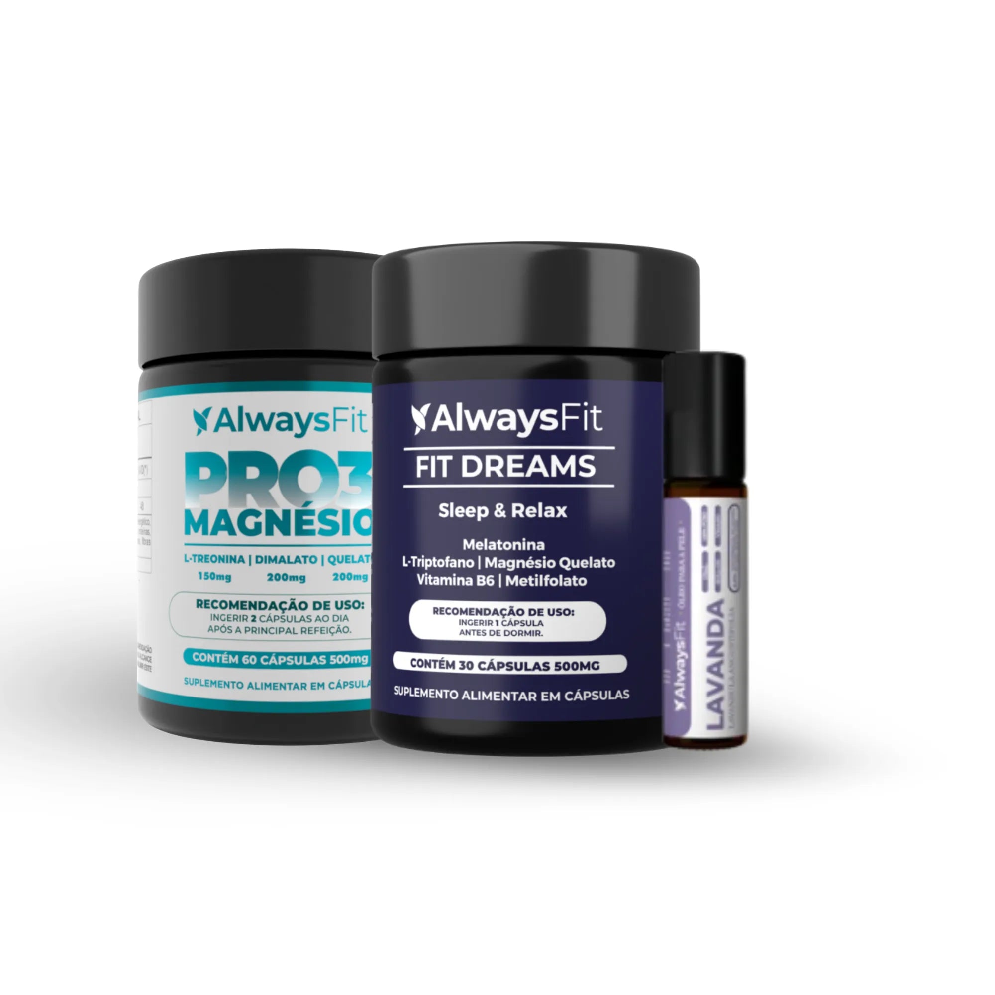 Kit Fit Dreams + Pro3 Magnésio + Lavanda Roll-On