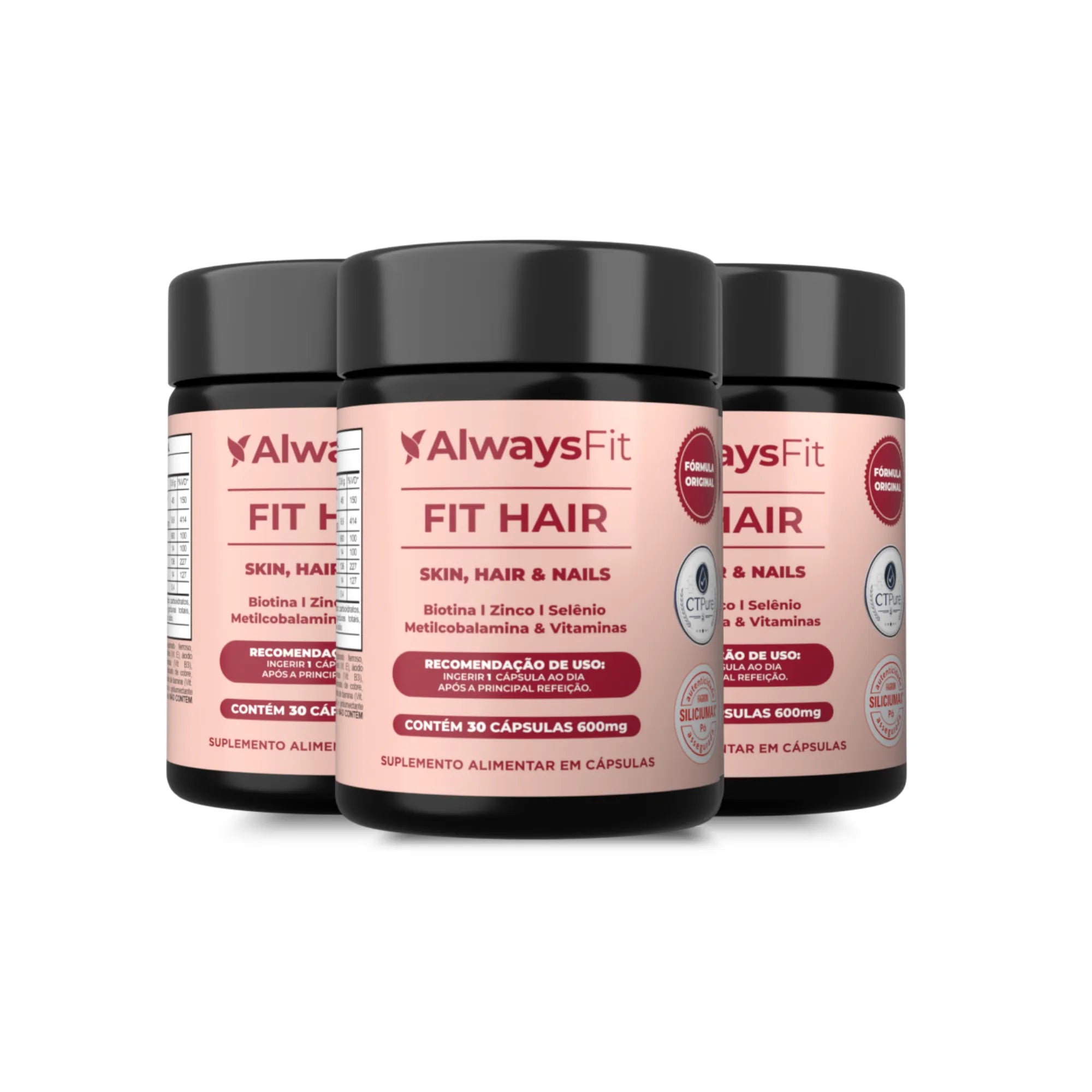 Kit3 Fit Hair — Suplemento alimentar em cápsulas