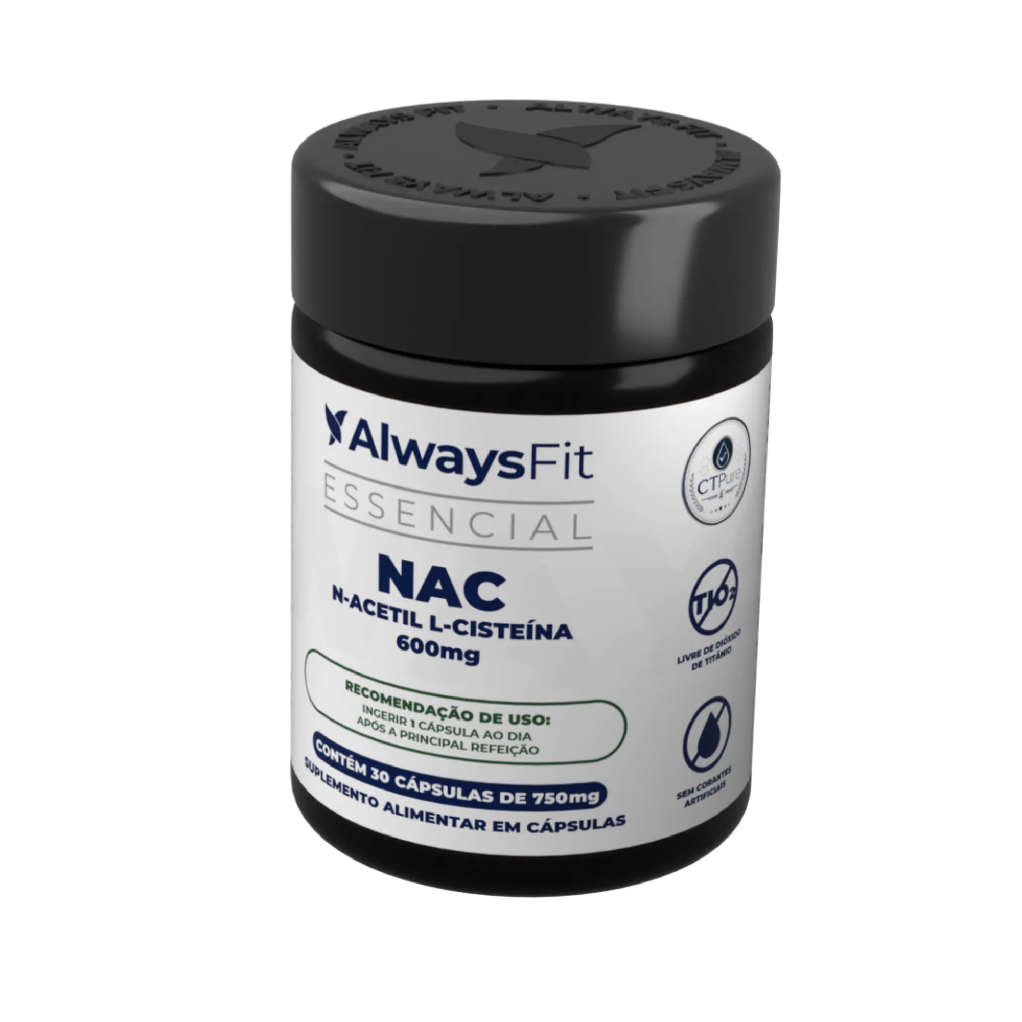 Kit 3 NAC - N-Acetil L-Cisteína - 600mg - Precursor da Glutationa