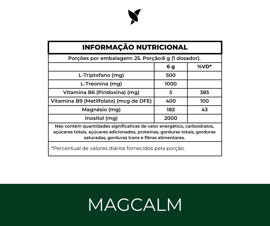MagCalm — Suplemento alimentar em pó