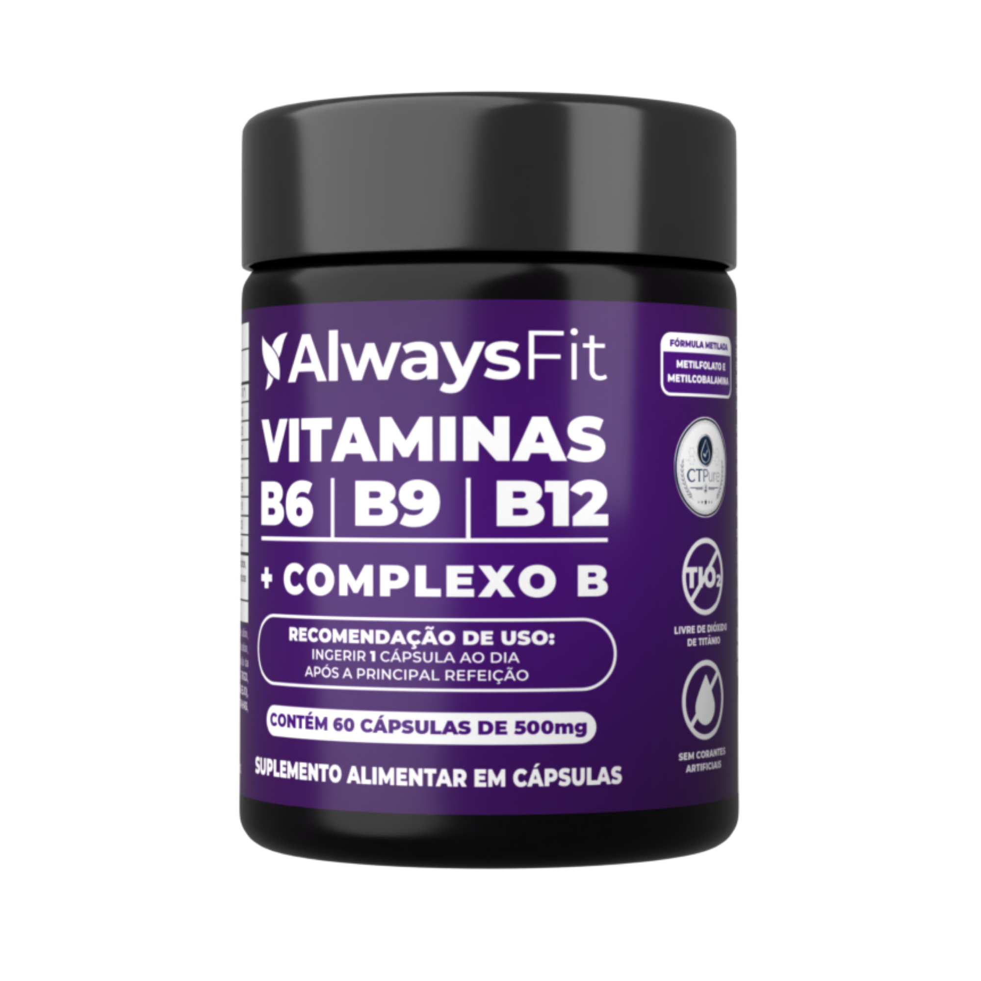 Vitaminas B6 B9 B12 + Complexo B em cápsulas – Energia, metabolismo e equilíbrio diário
