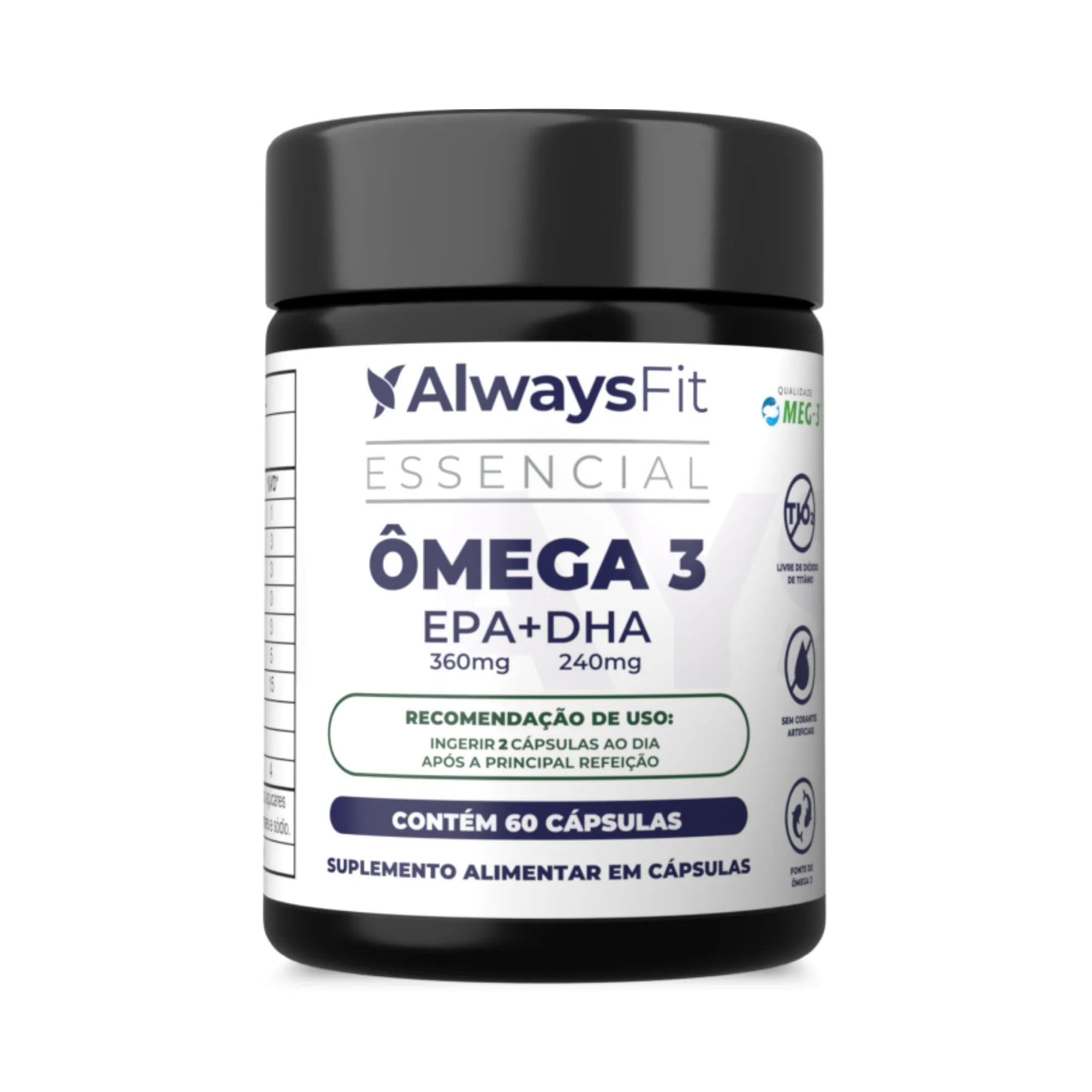 Ômega 3 Essencial - 360 mg EPA + 240 mg DHA — Suplemento alimentar em cápsulas