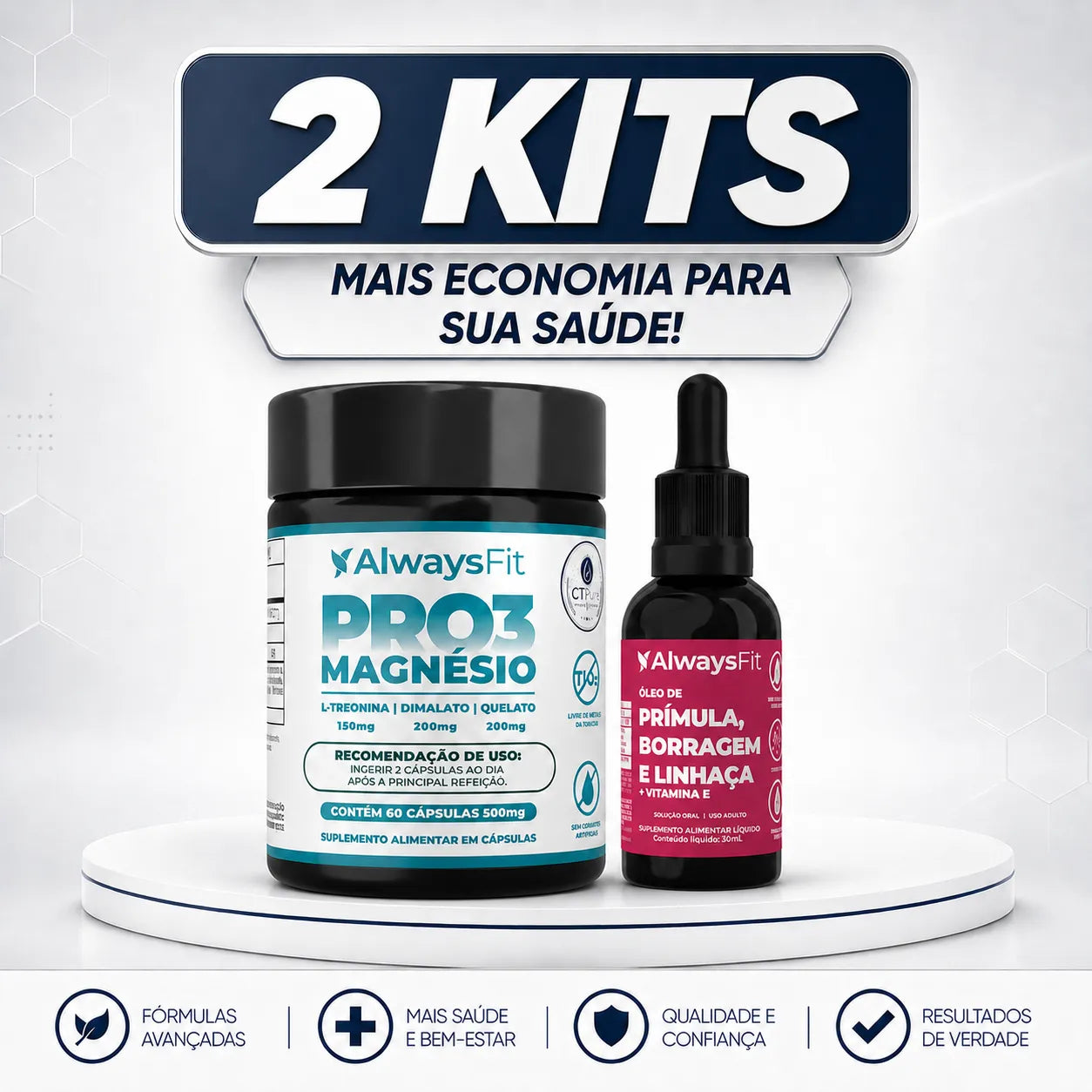 Kit 33 - PRO3 Magnésio + Composto Meno
