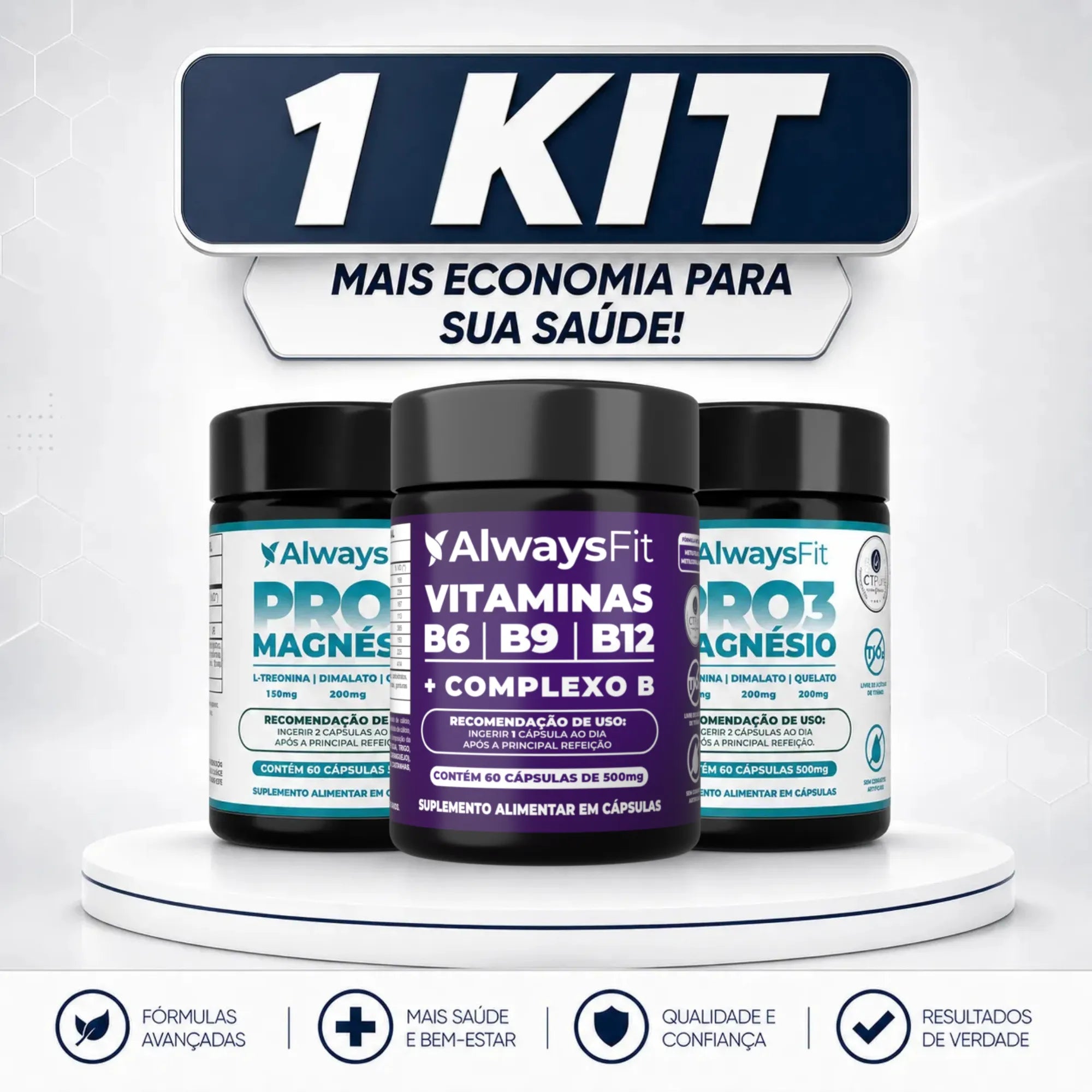 Kit 35 - 2 PRO3 Magnésio + Complexo B