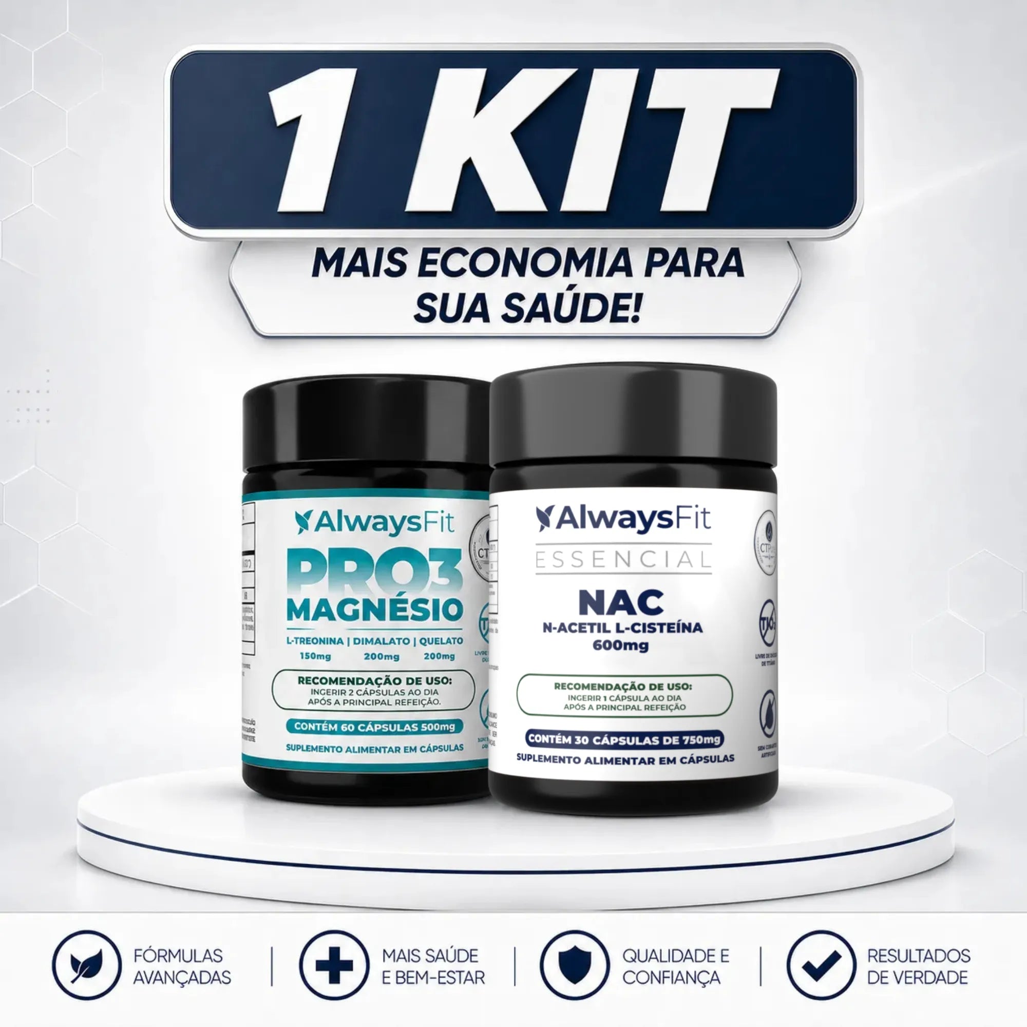 Kit 34 - PRO3 Magnésio + NAC
