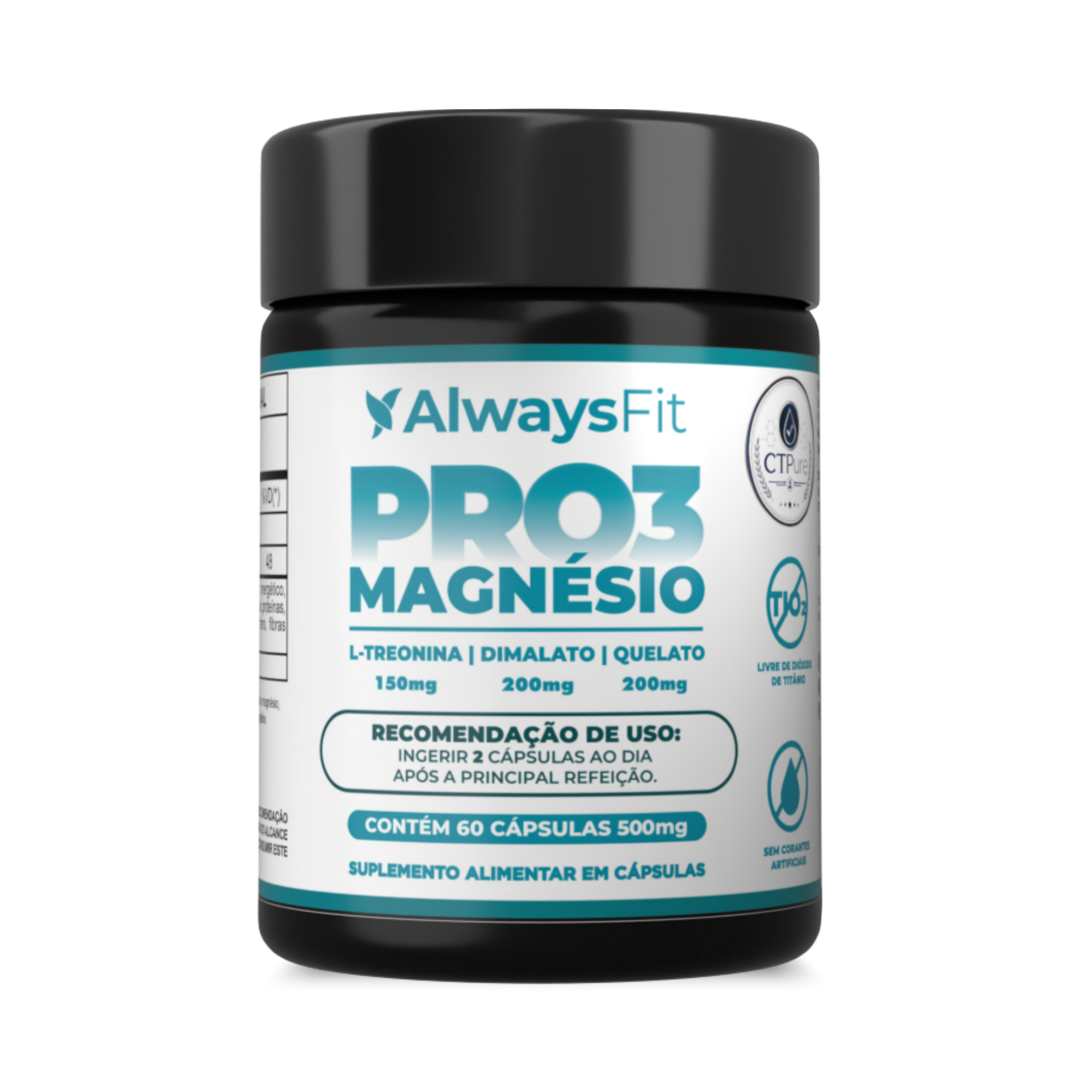Pro3 Magnésio — Suplemento alimentar de magnésio em cápsulas