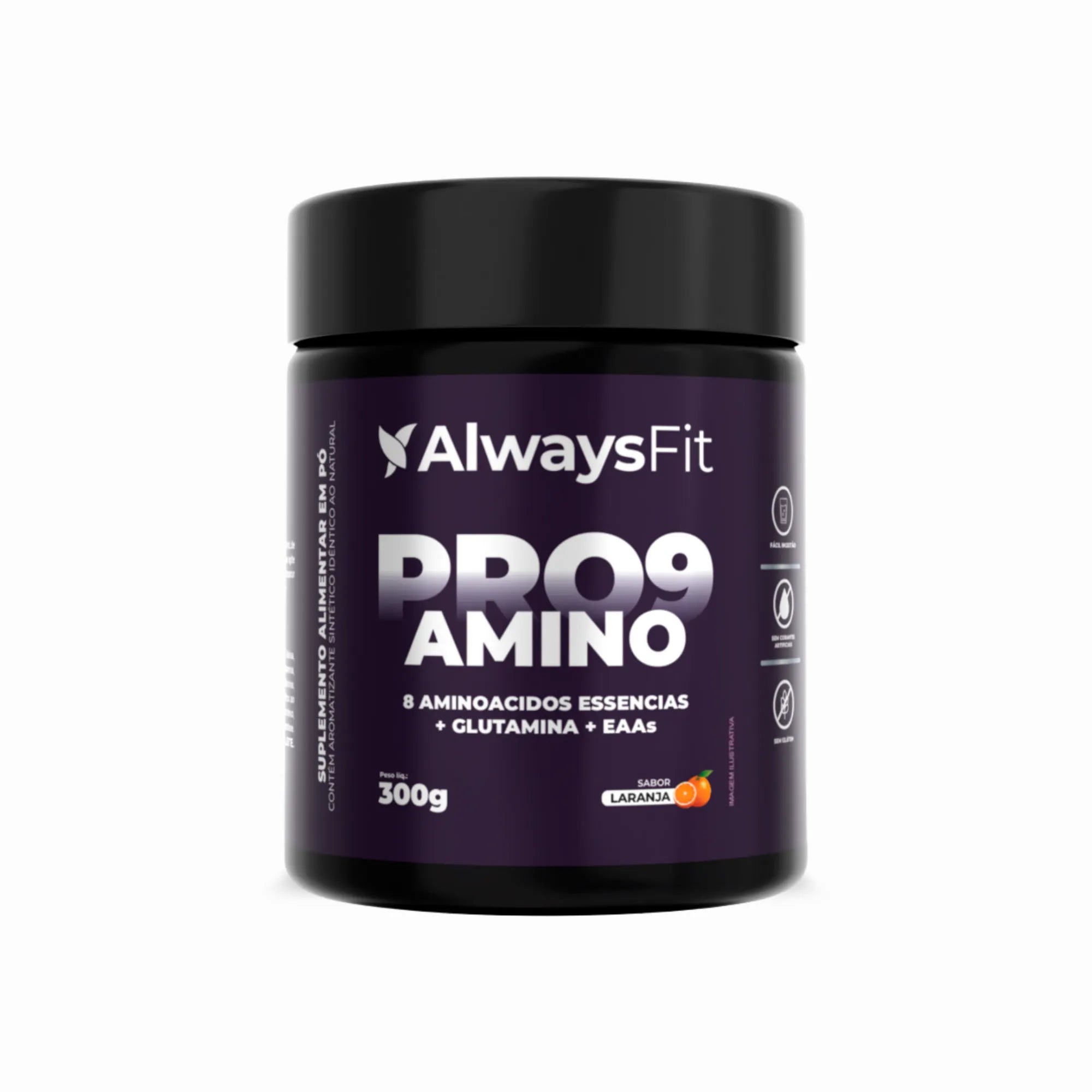 Pro9Amino — Suplemento alimentar de aminoácidos em pó (sabor laranja)
