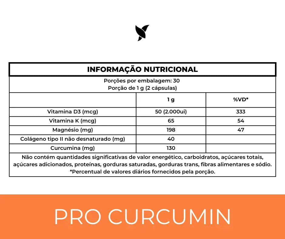 Kit 20 - ProCurcumin, Pro3Magnésio e Vitamina K2-MK7