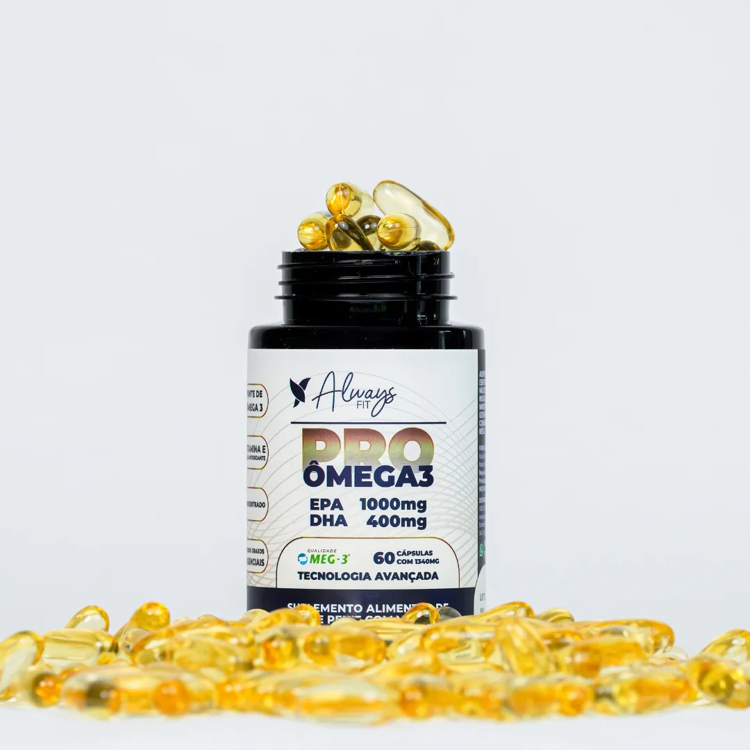 ProÔmega 3 — Suplemento alimentar de ácidos graxos ômega 3, em cápsulas