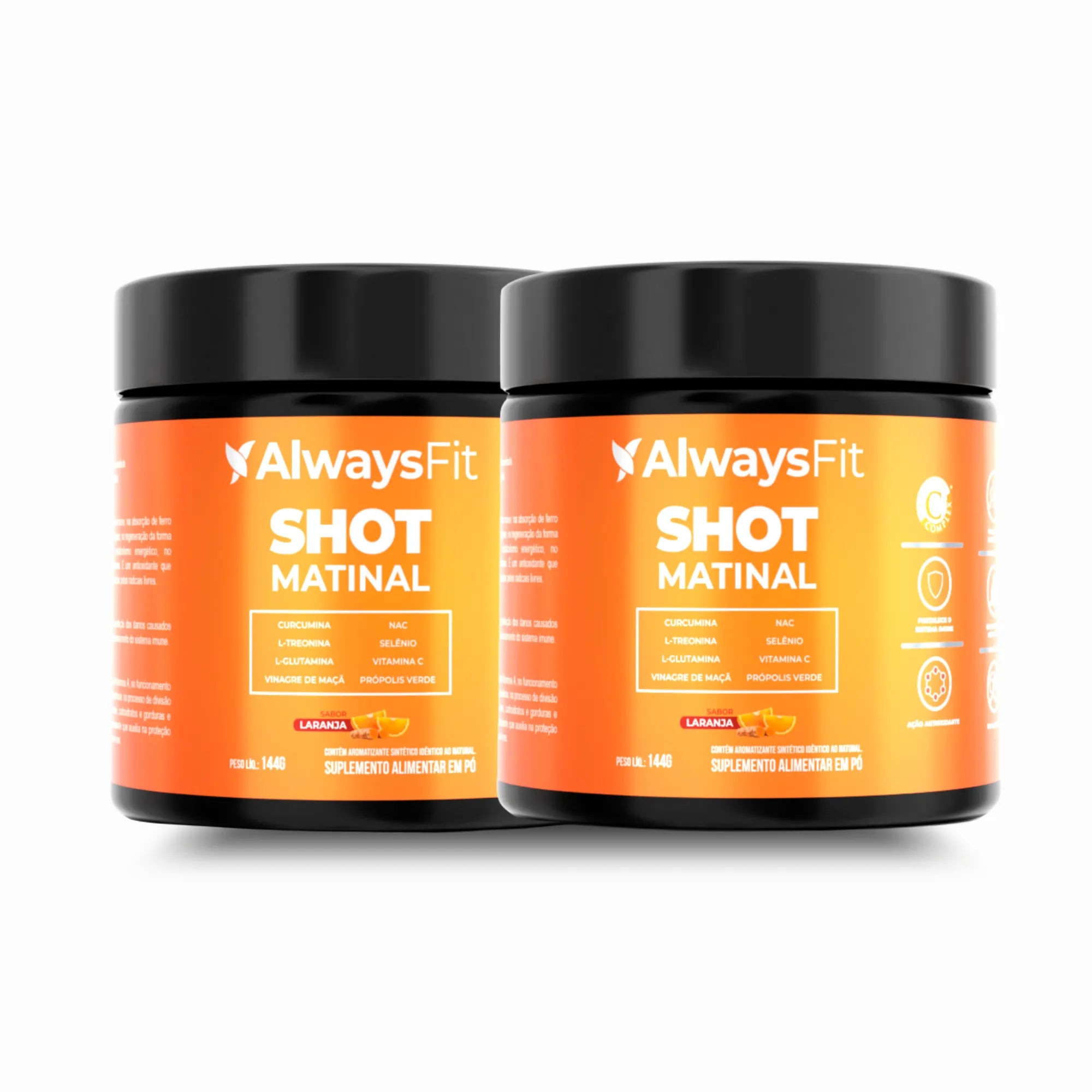 Shot Matinal — Suplemento alimentar em pó (sabor laranja)