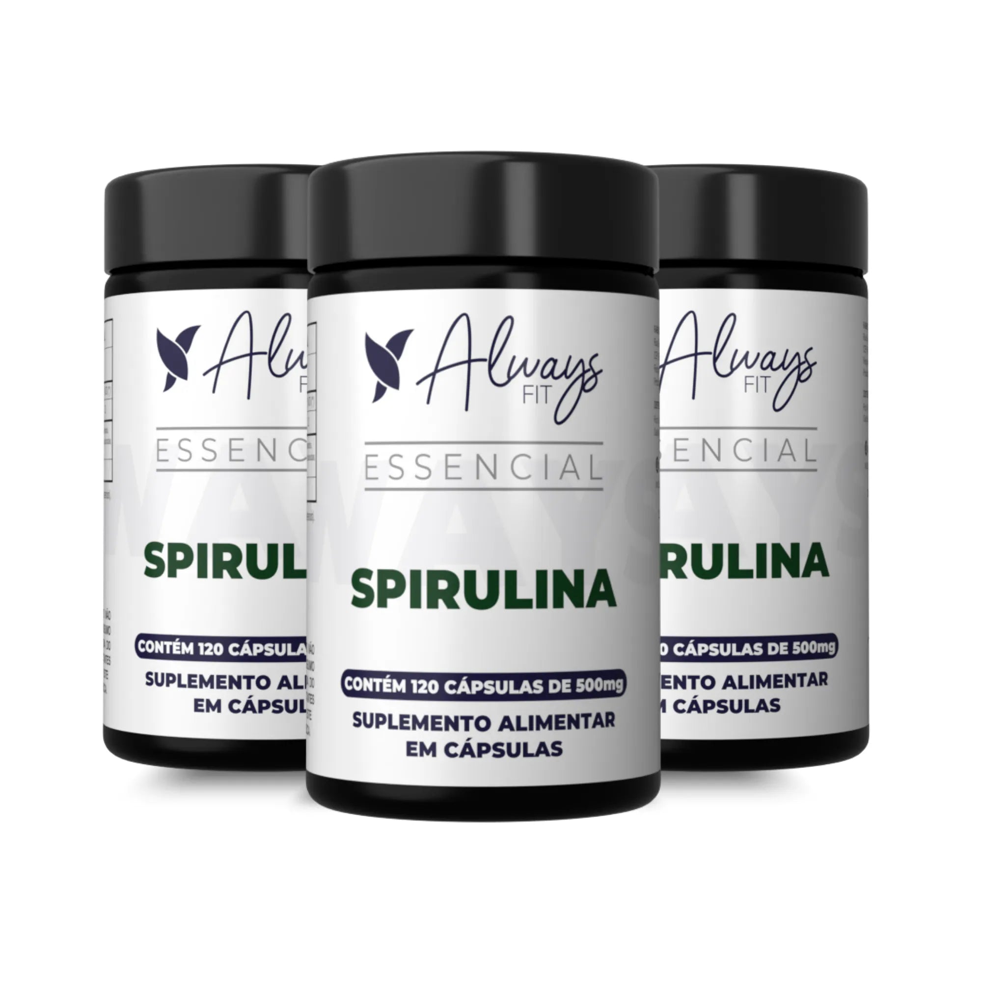 Spirulina — Suplemento alimentar em cápsulas