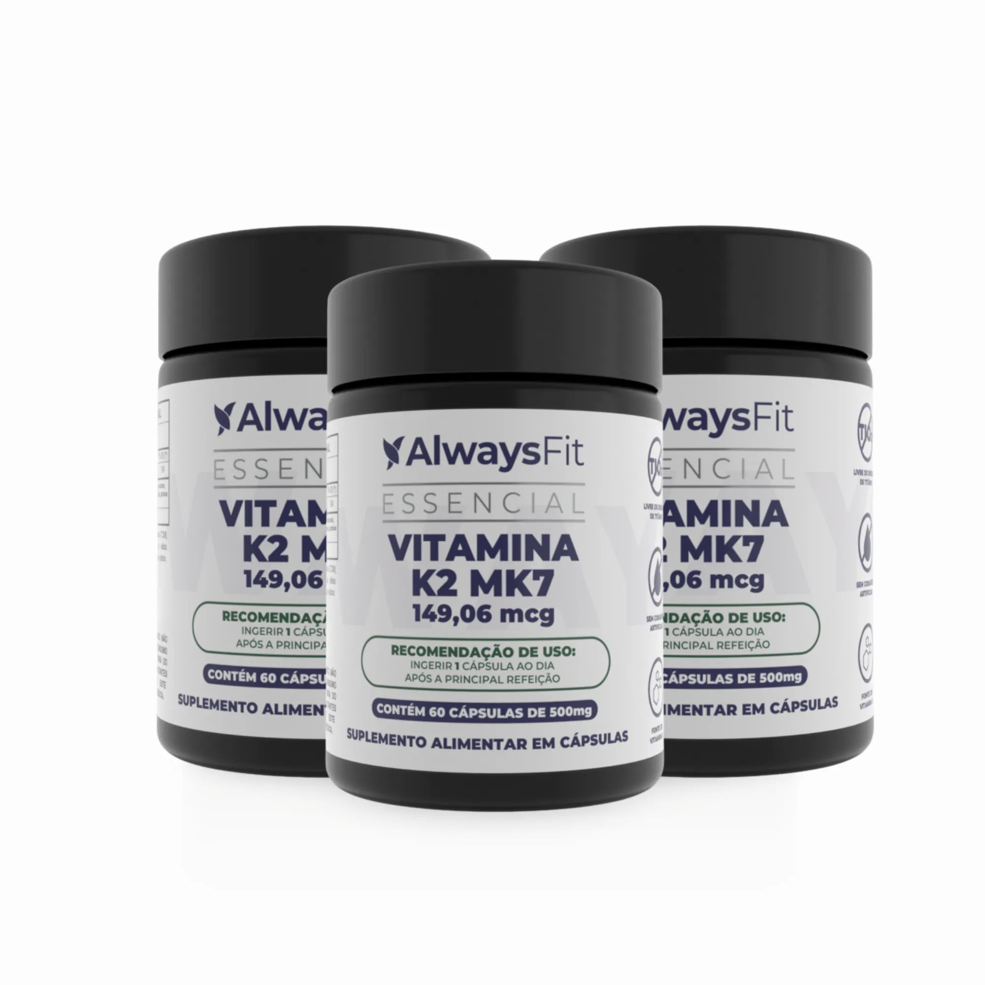 Vitamina K2 (MK-7) — Suplemento alimentar em cápsulas